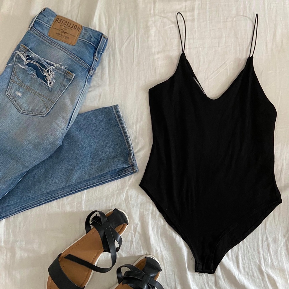 Women’s Black bodysuit tank